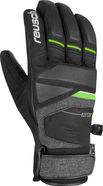 Reusch Storm R-TEX® XT 6001216 7679 black green grey front